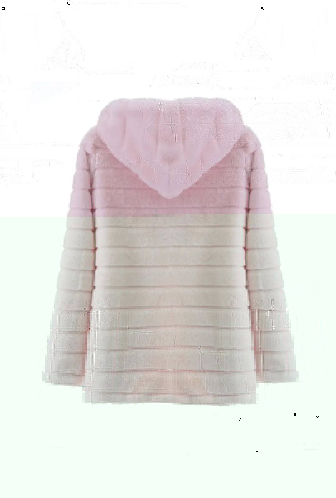 Pink Long Fluffy Coat