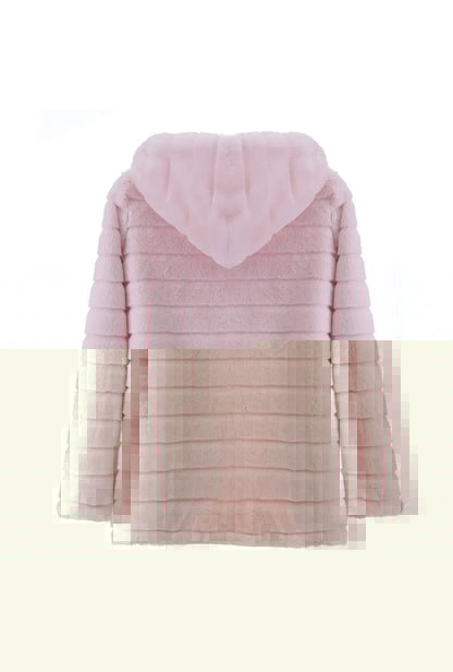 Pink Long Fluffy Coat